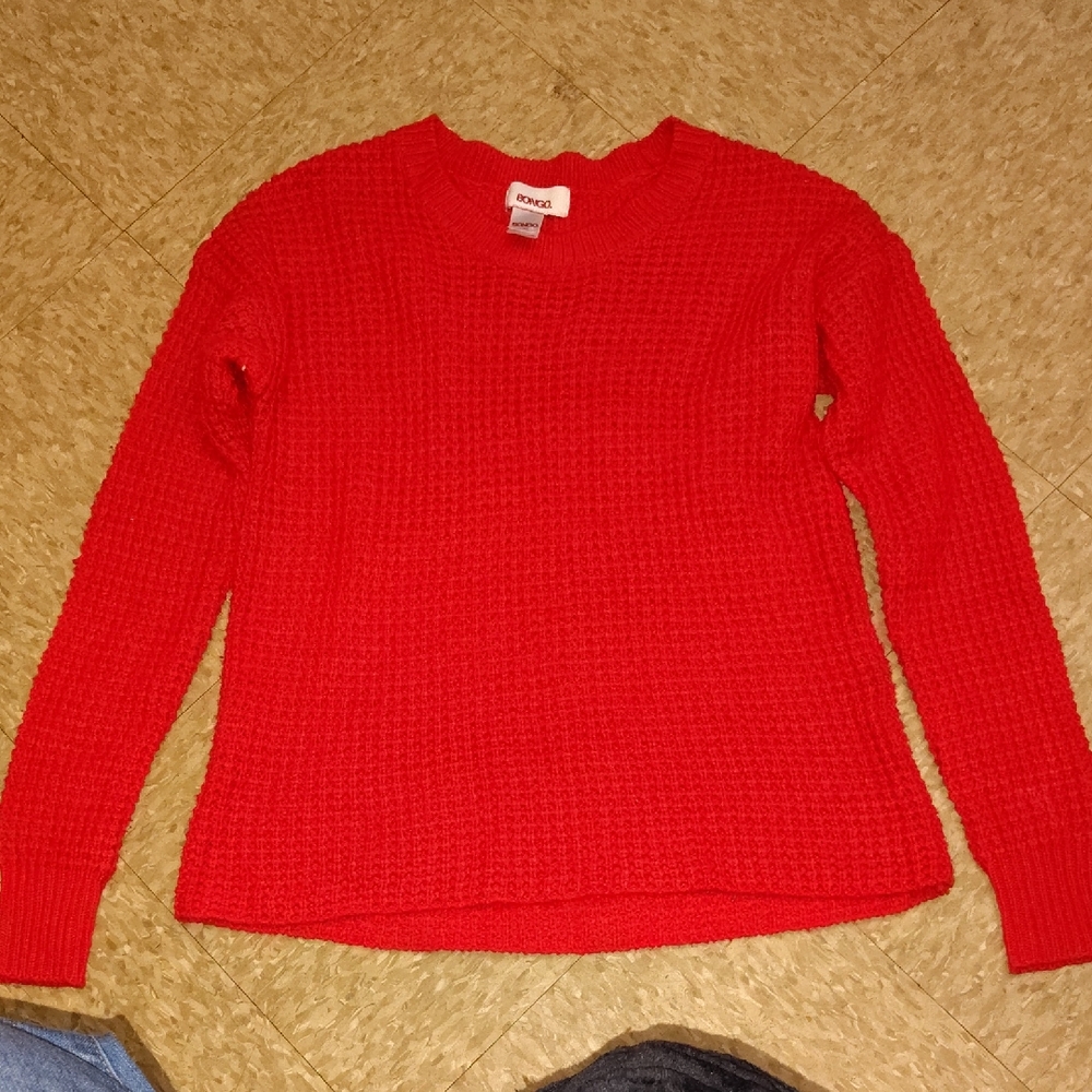Croft & Barrow Vibrant Red Textured Sweater